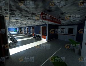 玩酷CG网—医院走廊C4D模型
