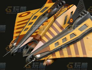 玩酷CG网—蝙蝠飞船C4D模型