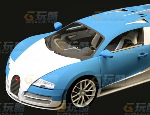 玩酷CG网—布加迪C4D模型