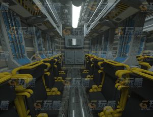 玩酷CG网—大型飞船C4D模型