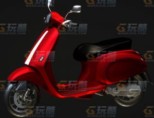 玩酷CG网—电瓶车C4D模型