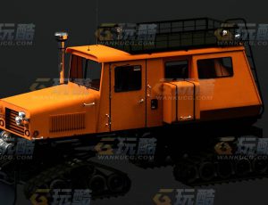 玩酷CG网—工业除草车C4D模型