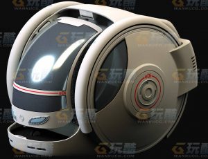 玩酷CG网—科技车头C4D模型