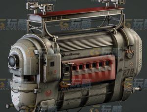 玩酷CG网—科技缆车C4D模型