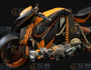 玩酷CG网—酷炫飞摩C4D模型