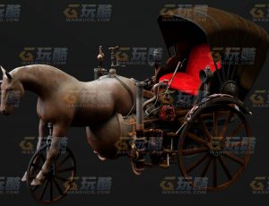 玩酷CG网—马车C4D模型