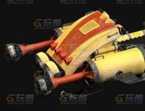 玩酷CG网—潜水摩托C4D模型