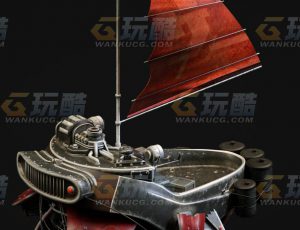 玩酷CG网—赛博船C4D模型