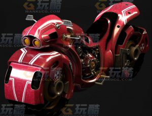 玩酷CG网—赛博机车C4D模型