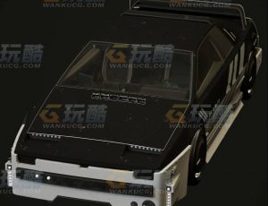 玩酷CG网—赛博经典车C4D模型