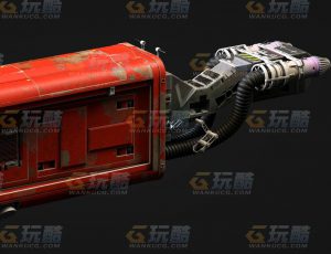 玩酷CG网—赛博摩托C4D模型