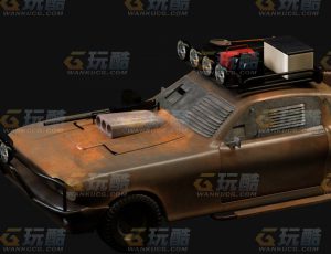 玩酷CG网—生锈警车C4D模型