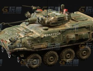 玩酷CG网—坦克C4D模型