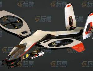 玩酷CG网—小飞船C4D模型