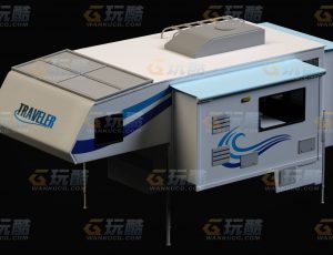 玩酷CG网—小房车C4D模型
