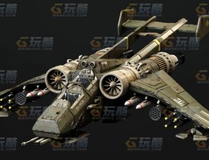 玩酷CG网—战斗机C4D模型