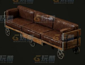 玩酷CG网—蒸汽波拖车C4D模型