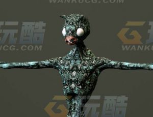 玩酷CG网—虫怪2C4D模型