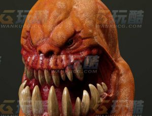 玩酷CG网—恶魔蛋C4D模型