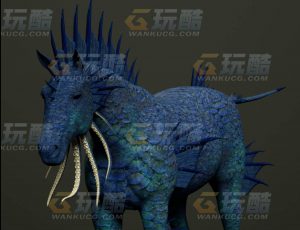 玩酷CG网—恶魔马C4D模型