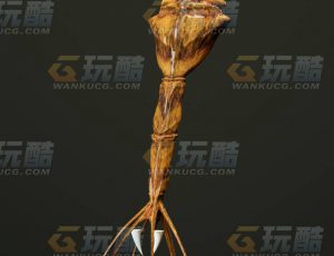 玩酷CG网—恶魔章鱼王C4D模型