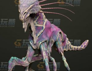 玩酷CG网—怪物虫C4D模型