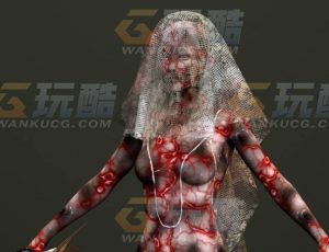 玩酷CG网—鬼新娘C4D模型