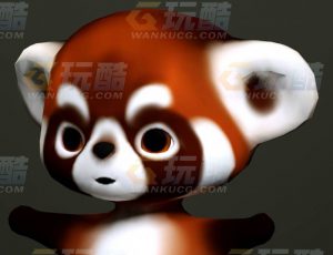 玩酷CG网—可爱卡通浣熊1C4D模型