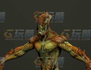 玩酷CG网—昆虫人C4D模型