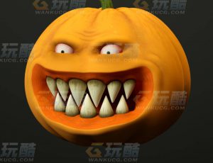 玩酷CG网—南瓜怪C4D模型