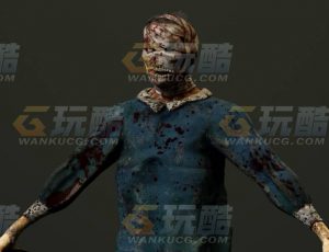 玩酷CG网—丧尸2C4D模型