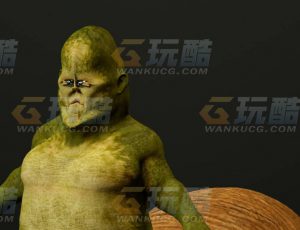 玩酷CG网—无眼怪C4D模型