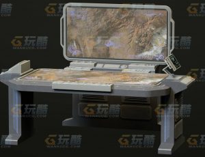 玩酷CG网—HUD科技操作桌面C4D模型