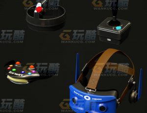 玩酷CG网—VR游戏设备C4D模型