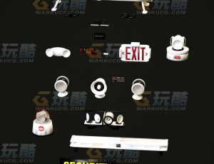 玩酷CG网—警示灯C4D模型