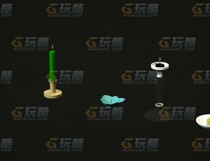 玩酷CG网—蜡烛C4D模型