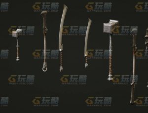 玩酷CG网—魔兽武器合辑C4D模型