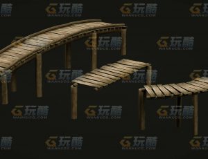 玩酷CG网—木桥C4D模型