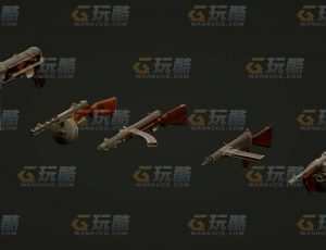 玩酷CG网—枪合辑2C4D模型