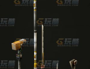 玩酷CG网—赛博武器C4D模型