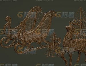 玩酷CG网—圣诞灯C4D模型