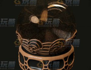 玩酷CG网—水晶球C4D模型