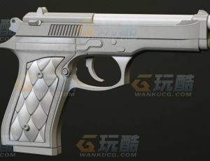 玩酷CG网—手枪C4D模型
