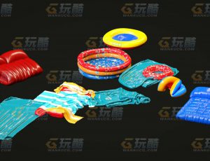 玩酷CG网—游泳套装C4D模型