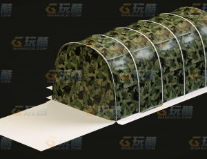 玩酷CG网—帐篷C4D模型