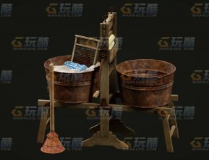 玩酷CG网—中国老式打扫用具C4D模型