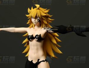 玩酷CG网—动漫角色1C4D模型