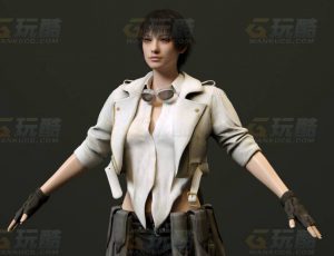 玩酷CG网—鬼泣4女2C4D模型