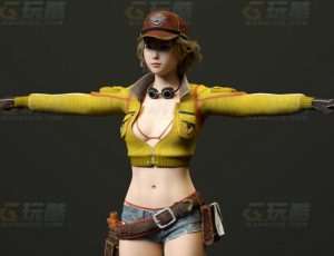 玩酷CG网—最终幻想15女C4D模型