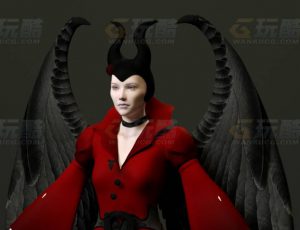 玩酷CG网—恶魔女王C4D模型